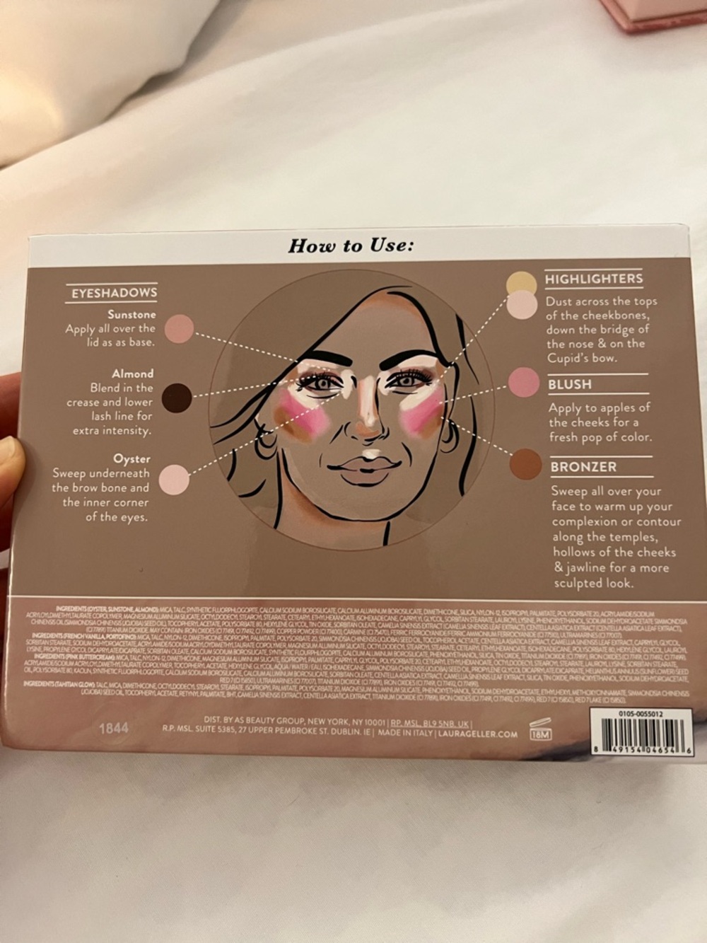 Laura Geller Pink Marble Baked Full Face Basics Palette - Picture 2 of 3